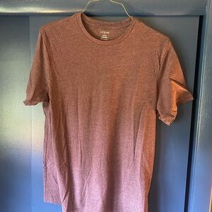 J. Crew Men's Short Sleeve Tee in Red Burgundy